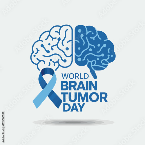 World brain tumor day Awareness Month background template illustration.