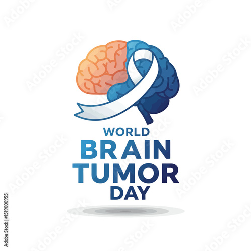 World brain tumor day Awareness Month background template illustration.