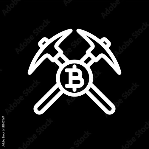 Icon Finance Bitcoin Vector Design