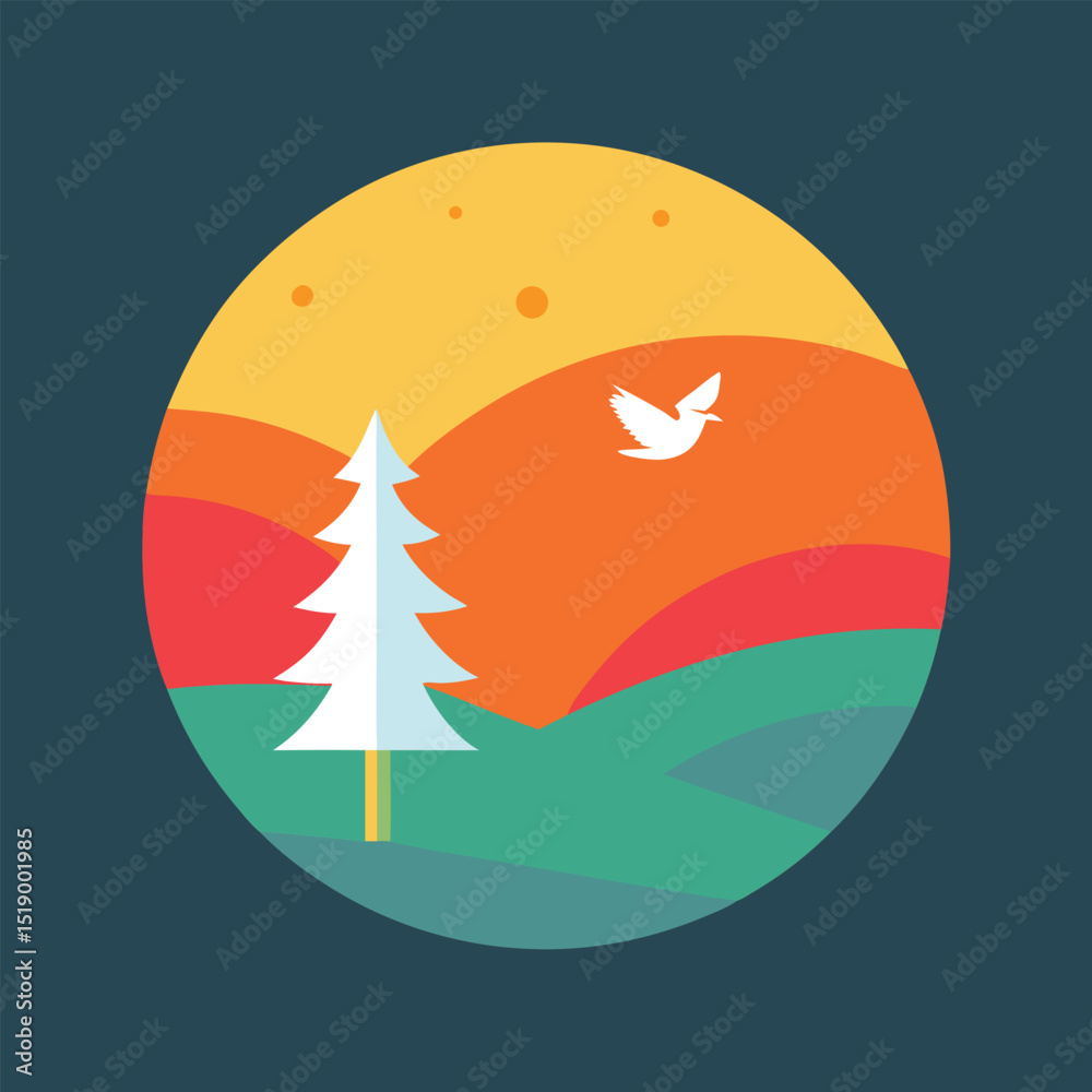 Obraz premium Minimalist style banner advertisement design