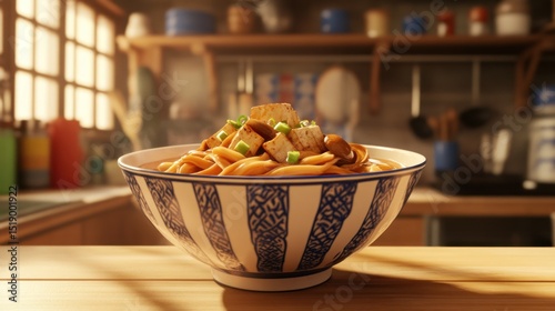 Delicious Asian Noodle Dish in a Bowl