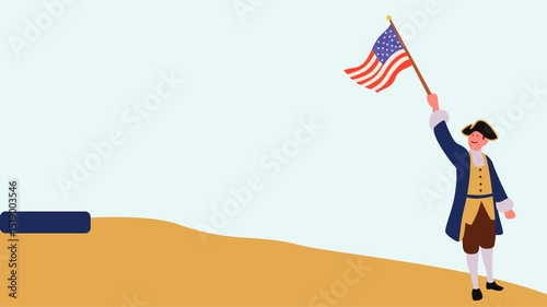 Celebrating American History A Patriotic Illustration