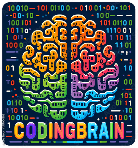 Coding Brain, typography