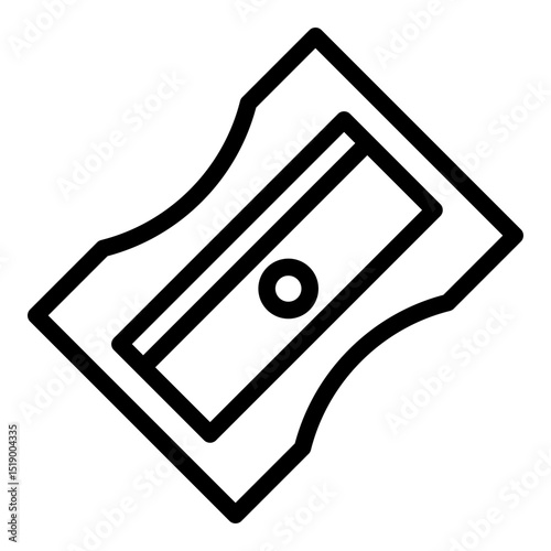 Pencil sharpener icon. Vector line icon
