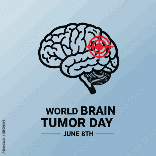 World brain tumor day Awareness Month background template illustration.
