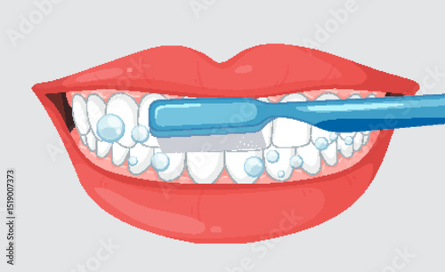 Oral Hygiene and Dental Care Illustration