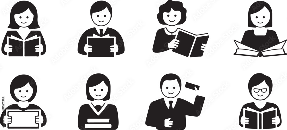 Fototapeta premium set of business people