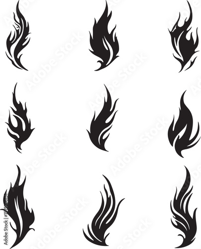 Stylish Fire Flame Tattoo Designs