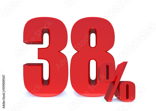 38 Percent off 3d Sign on White Background, Special Offer 38% Discount Tag, Sale Up to 38 Percent Off,big offer, Sale, Special Offer Label, Sticker, Tag, Banner, Advertising, offer ... See More 