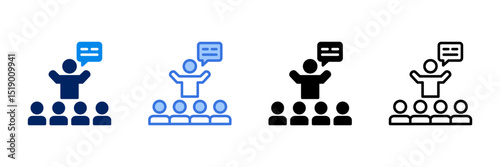 Mentoring  Icon Set Different Style Collection 