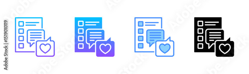 Feedback Multi Style Icon Set