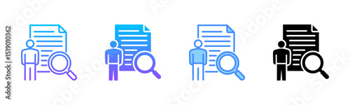Audit Multi Style Icon Set