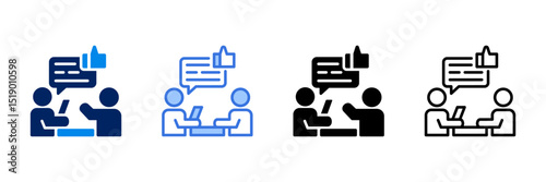 Feedback  Icon Set Different Style Collection 