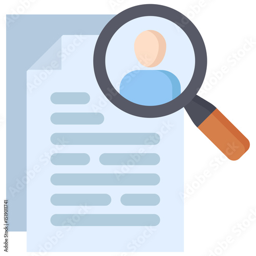 Job Search icon symbol. Vector illustration.