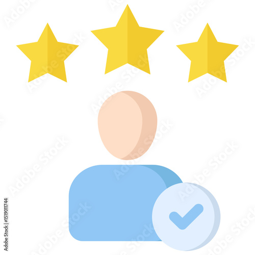 Reputation icon symbol. Vector illustration.
