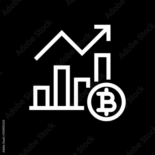 Icon Finance Bitcoin Vector Design