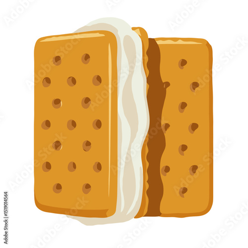 Graham Cracker Sandwich Vector