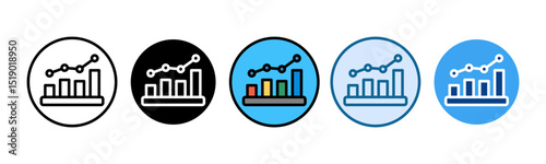Statistical Process Control Icon Set Multiple Style Collection