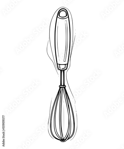 Egg Beater Line Art