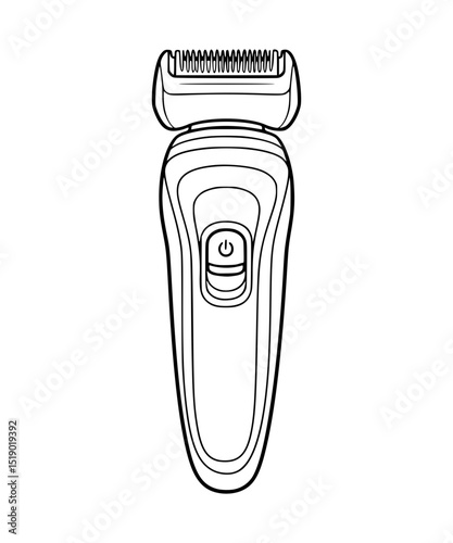 Electric Shaver Line Art
