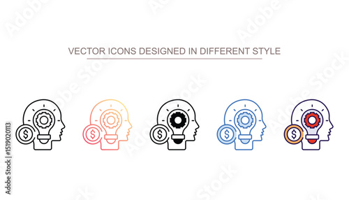 Entrepreneurial Spirit icon design with white background stock illustration