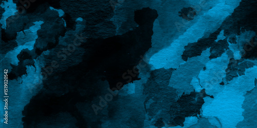 Creative vintage light sky blue background with various clouds and fog, watercolor scraped grungy paper texture, Blue sky clouds texture, Hand painted cloudy sky blue watercolor background.