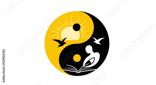Yin Yang Symbol Depicting Harmony and Knowledge