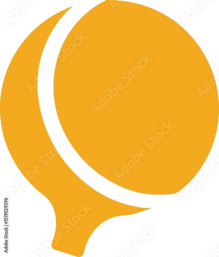 Illustration d'une sphère brillante orange et jaune en 3D avec des icônes de signes de cyber-espace, symbole d'une balle de bouillonner de couleur éclatante sur toile