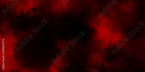 Ethereal red smoke curling on deep black background, abstract fiery mist, dramatic vapor texture, swirling haze overlay, dynamic smoky pattern, artistic red fog illustration for design project.