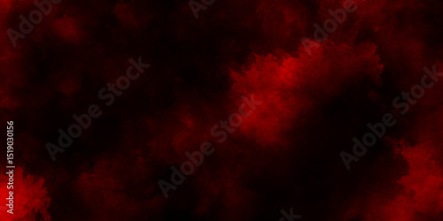 Fiery red smoke rising on black background, swirling mist texture, dramatic vapor effect, ethereal haze overlay, abstract smoky pattern, artistic red fog illustration for creative design project.
