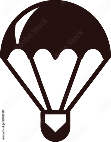 A delicious, dark chocolate dessert with a heart symbol, perfect for a Christmas treat or a warm coffee drink illustration