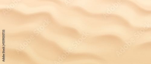 Sandy background, top view. Abstract sand texture with gentle waves in soft beige tones. Mimics natural sand dunes. Perfect for backgrounds and design projects. Warm soothing hues.