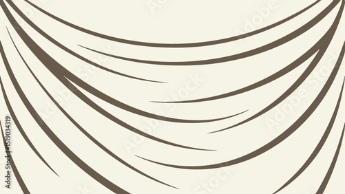Abstract curving lines on a white background in a modern minimalist style
