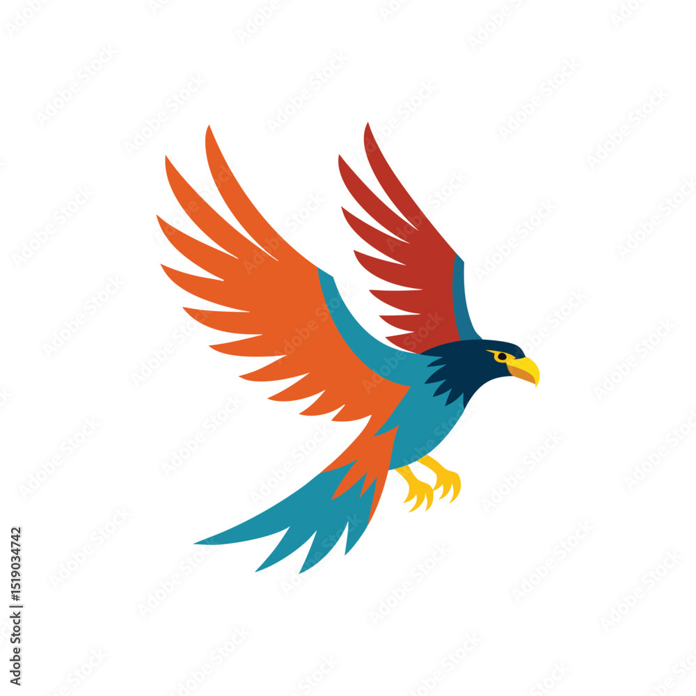 Obraz premium eagle flying vector