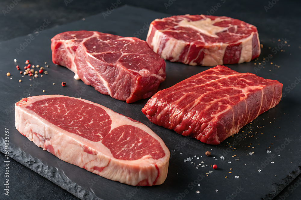 Fototapeta premium raw pork chops