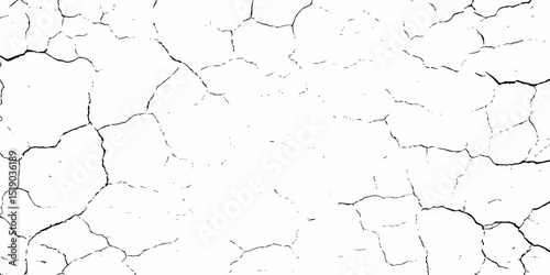 Abstract old wall grunge black and white concrete crack scratch in the pattern wall  grunge texture background.