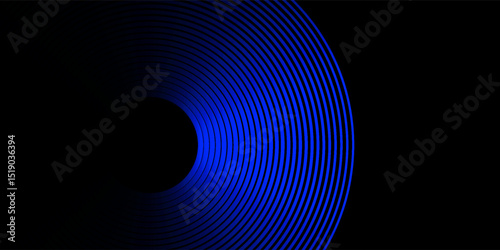 Sound waves in the dark. vector eps10