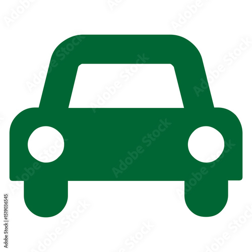 Car icon symbol green