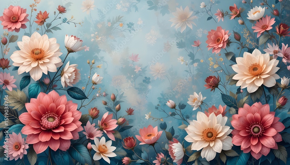 Floral Background for Greeting Postcard Toning Floral Background for Greeting Postcard Toning