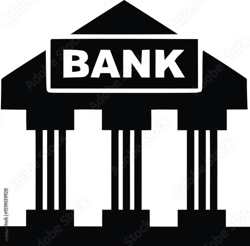 Bank set of web icons in line style. Finance and money linear icon collection. Containing payment, deposit, wallet , online banking, loan, ATM, investment, exchange.