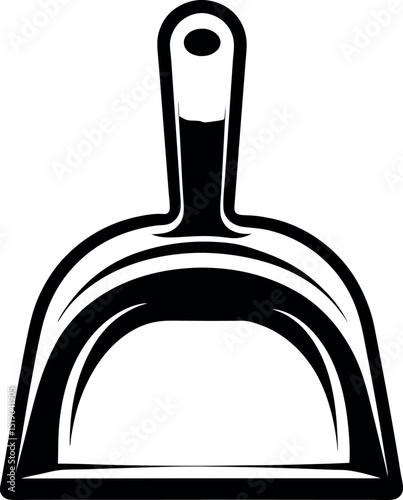 Vector of a dustpan for household cleaning purposes vector