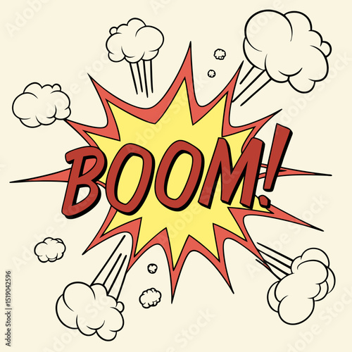 Pop Art Comic Explosion – Retro Boom Text Effect
