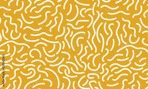 Colorful line doodle seamless pattern with creative hand-drawn lines and basic shapes. Minimalist scribble background for kids, fabric, stationery, wallpaper, playful textile or trendy digital design.