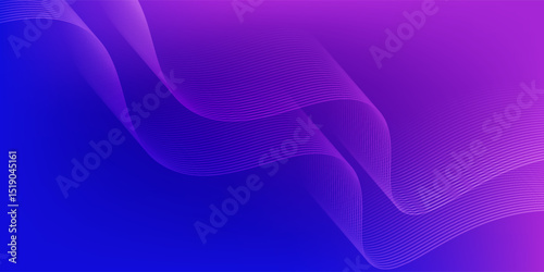 Thin line wavy background. Abstract black lines wave curve motion on white background vector