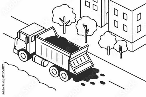transportation icons set