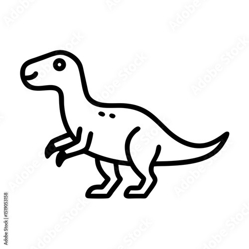 cartoon dinosaur icon