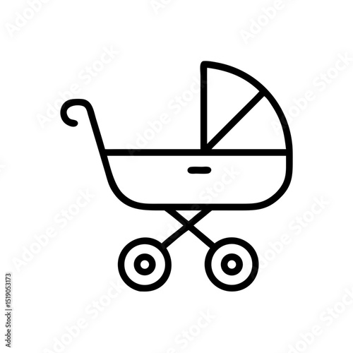 baby pram icon 