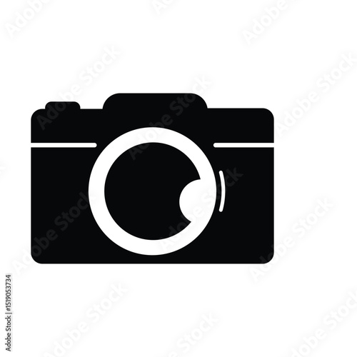 Classic Film Camera logo icon illustration flat