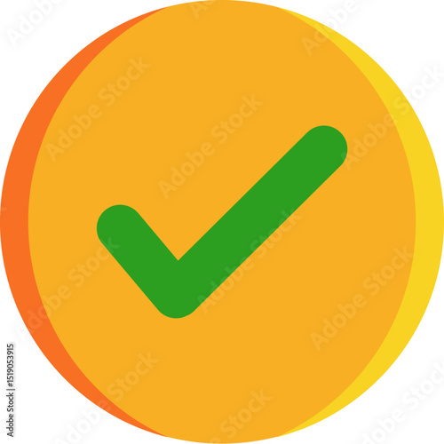 yes symbol icon. check icon.