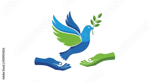 Peace Dove Held by Two Hands